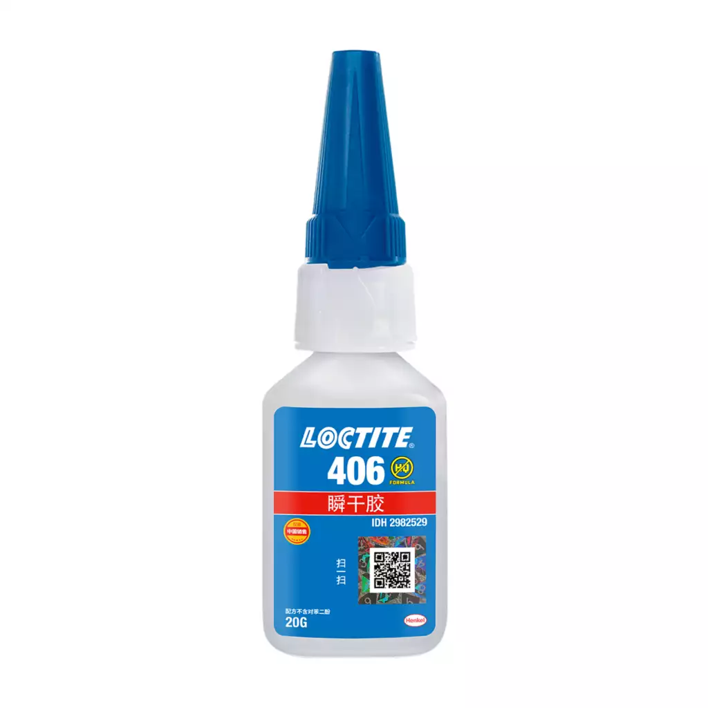 乐泰406瞬干胶 塑料橡胶粘接型LOCTITE406